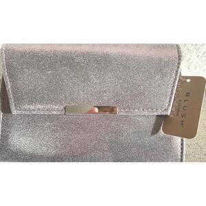 Silver Glitter Clutch Purse New with Tags Formal Envelope Bag